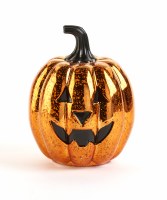 8" Orange LED Jack-O-Lantern Halloween Decoration