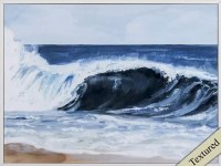 18" x 24" Surf Spray 2 Giclee Print in White Frame