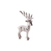 7" Silver Metal Reindeer