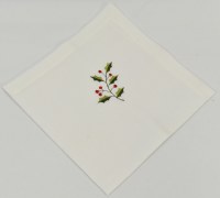 20" Sq Holly Branch Cloth Napkin