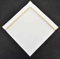 20" Square Three Gold Lines Cloth Napkin