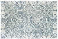 3.6' x 5.6' Blue and Ivory Tallavera Rug 55603