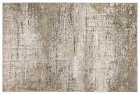 5.3' x 7.6' Cream and Tan Nebulous Rug 001H