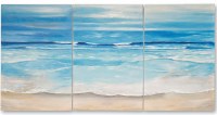 Set of 3 30" x 20" Beach Time Triptych Canvas Wall Art