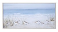 28" x 55" Sandpiper Beach Canvas With Frame