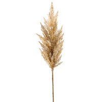 37" Faux Beige Pampas Grass Spray