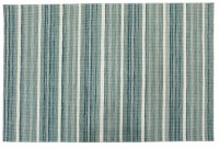 3.6' x 5.6' Aqua Faded Stripe Aruba Rug