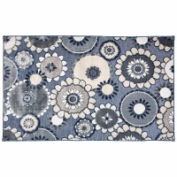 2.6' x 3.11' Navy Disco Canyon Rug