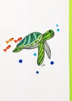 5" x 7" Sea Turtle Quilling Card