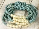 Turquoise Pearl Bead Bracelet