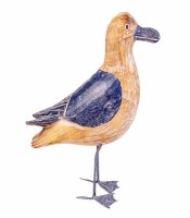 10" Blue and Natural Seagull Standing