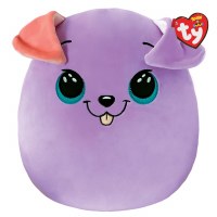 14" TY Squish-A-Boo Bitsy the Large Purple Dog