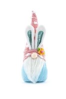 10" Blue Bunny Ear Pink Hat Boy Easter Gnome
