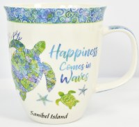 15oz Sanibel Island "Happiness Comes in Waves" Mug