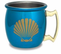 2oz Scallop Shell Shot Glass With Handle