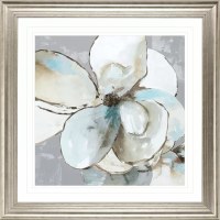 43" Square Emer Flower 2 Framed Print Under Glass