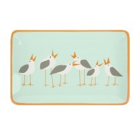 4" x 6" Kate Nelligan Seagulls Ceramic Tray