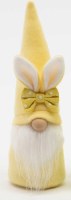 8.5" Yellow Bunny Ears Easter Gnome with Bow