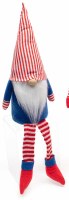 15" Patriotic Games Red Stripe Hat Patriotic Gnome