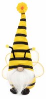 12" Buzz the Bee Gnome with Yellow Striped Hat and Wings