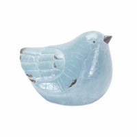 4" Light Blue Ceramic Bird