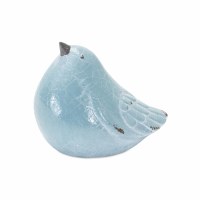 4" Light Blue Ceramic Head Up Bird