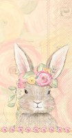 5" x 9" Bunny Flower Crown Guest Towels