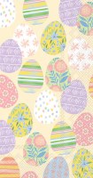 5" x 9" Eggstra Eggs Cream Guest Towels