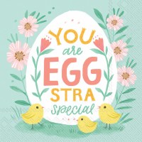 6.5" Square You are EGGstra Special Lunch Napkins