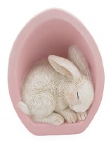 3" Baby Bunny in Pink Egg