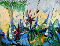 45" x 60" Tropical Palm Forest Canvas