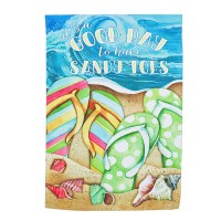 18" x 13" Mini It's a Good Day To Have Sandy Toes Garden Flag