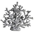 14" Silver Faux Resin Tree Coral