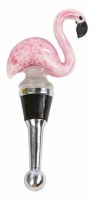 4" Pink Glass Flamingo Bottle Stopper