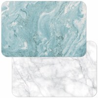 11" x 17" Teal and Quartz Reversible Placemat