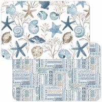 11" x 17" Blue Shells Reversible Placemat