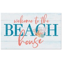 18" x 30" Beach House Welcome Entryway Floor Doormat