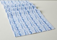 72" Blue on Blue Dots and Dashes Table Runner