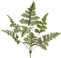 27" Faux Green Blue Star Fern Bush