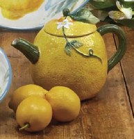24 oz Lemon Ceramic Teapot