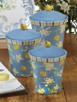 Set of 3 Lemon Cannisters