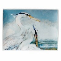 12" x 16" 2 Heron Ceramic Platter