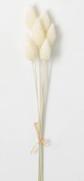 Bundle of 6 25" Faux Alabaster Cream Cone Stems