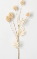 28" Faux Dried Cream Thistle Spray