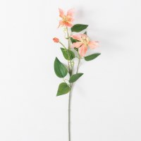 30" Faux Peach Clematis Stem