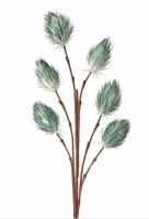 46" Faux Teal Foam Six Bud Thistle Spray