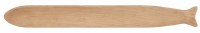 4" x 33" Natural Wood Fish Tray by Mud Pie