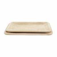 17" x 30" Natural Wood Tray By Mud Pie