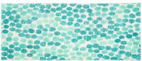 1.9' x 4.6' Aqua Mint Sea Dots Runner