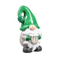 6" St. Patrick's Day Gnome With Green Hat and Beer Mug